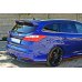 Накладки сплиттеры боковые на задний бампер на Ford Focus III ST Estate